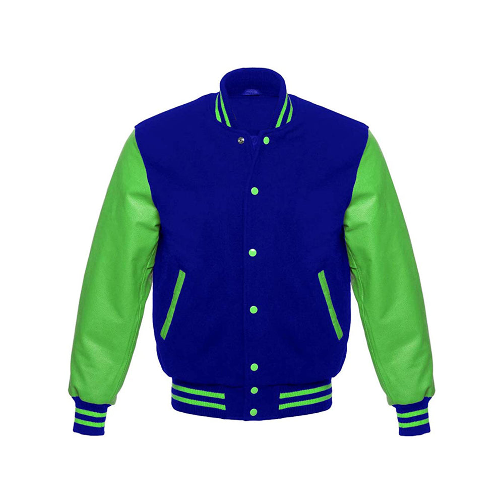 Classic Letterman Jacket With Wool Body