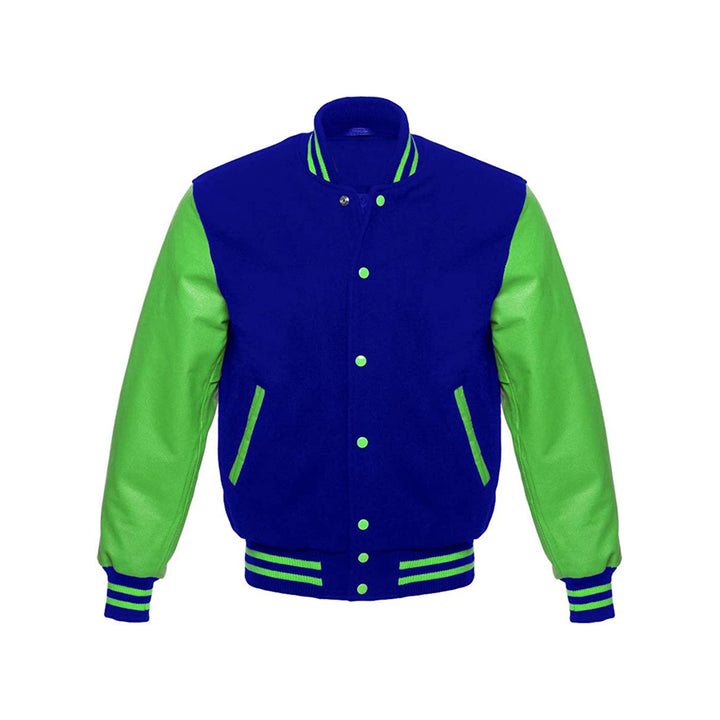 Classic Letterman Jacket With Wool Body