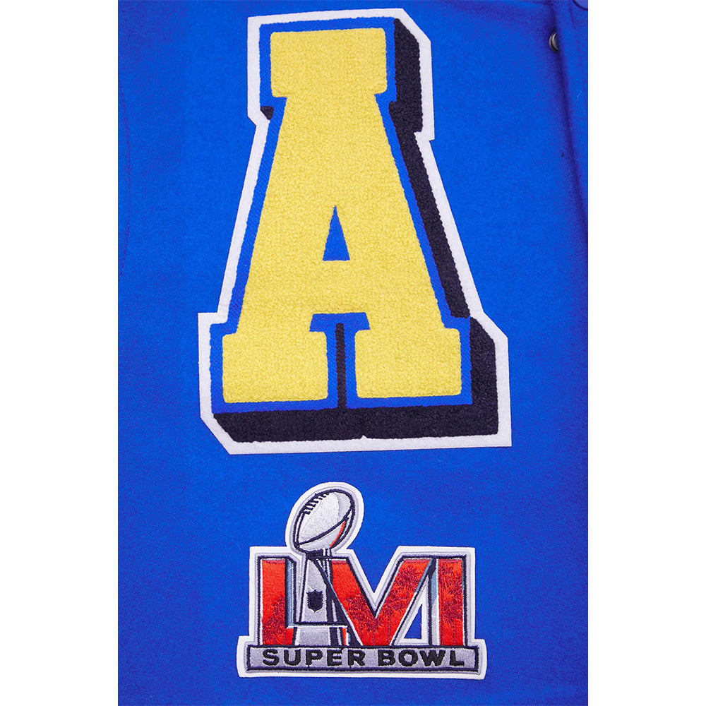 NFL LOS ANGELES RAMS MASHUP MEN'S RIB WOOL VARSITY JACKET