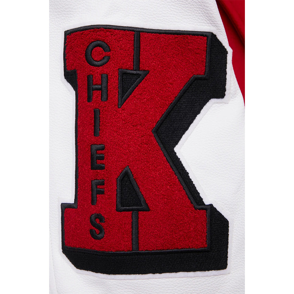 NFL KANSAS CITY CHIEFS MASHUP MEN'S RIB WOOL VARSITY JACKET