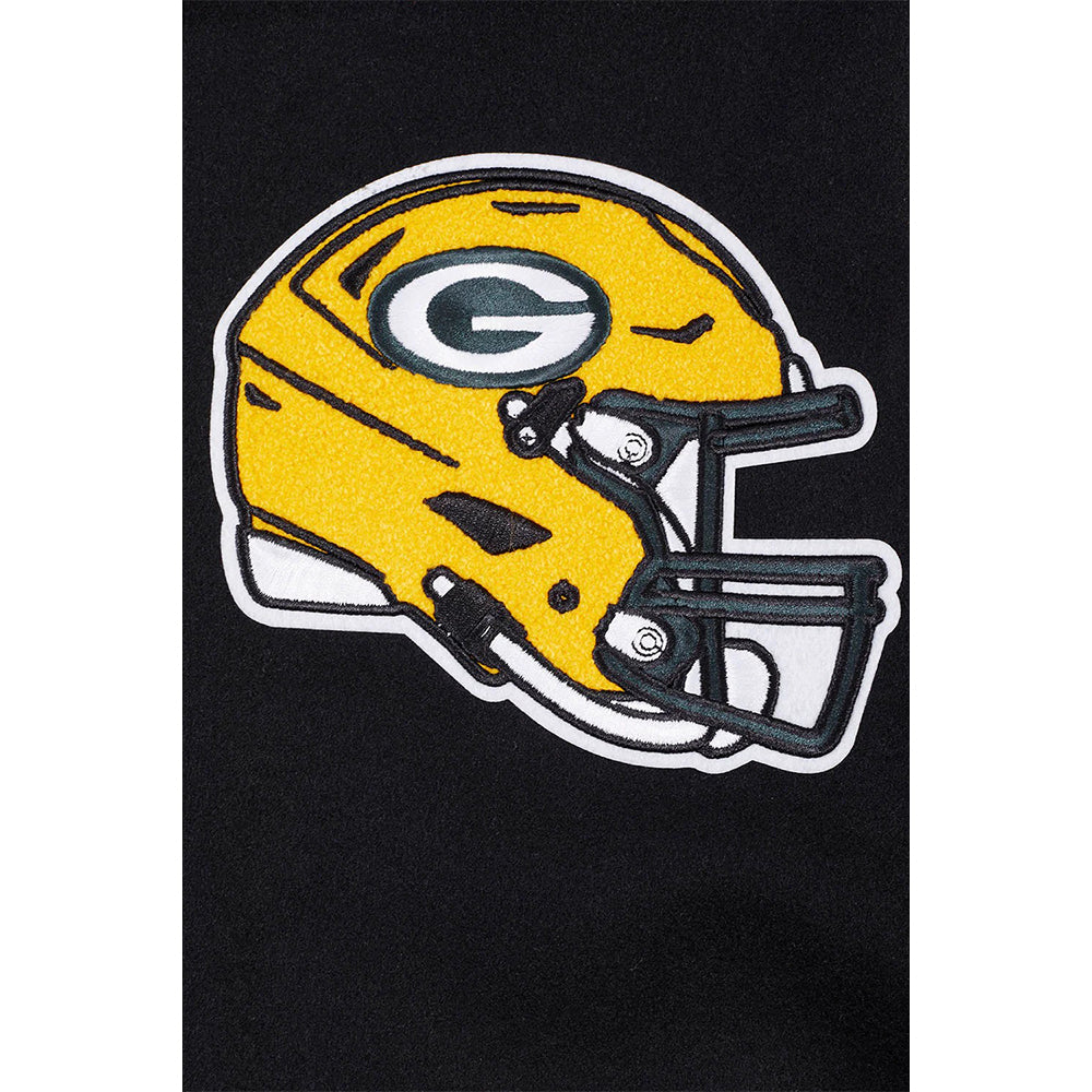 NFL GREEN BAY PACKERS MASHUP MEN'S RIB WOOL VARSITY JACKET
