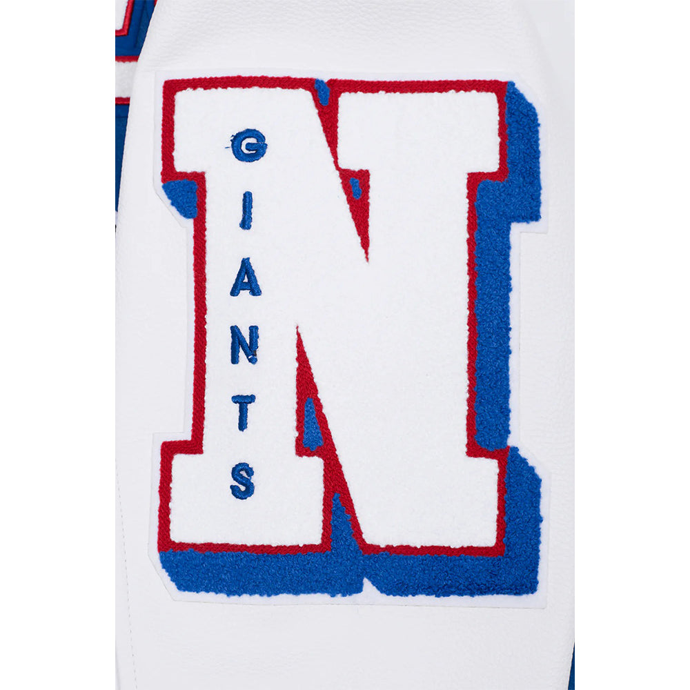 NFL NEW YORK GIANTS MASHUP MEN'S RIB WOOL VARSITY JACKET