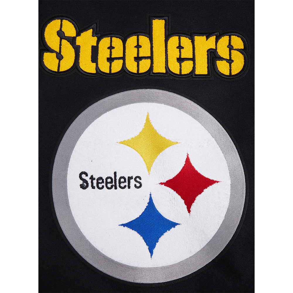 NFL PITTSBURGH STEELERS MASHUP MEN'S RIB WOOL VARSITY JACKET