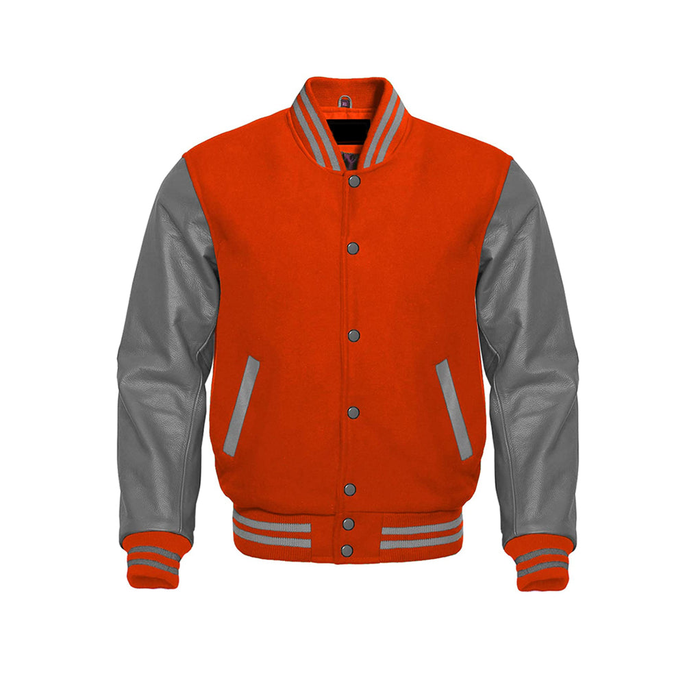 Warm Varsity Jacket With Wool Body
