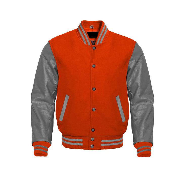 Warm Varsity Jacket With Wool Body