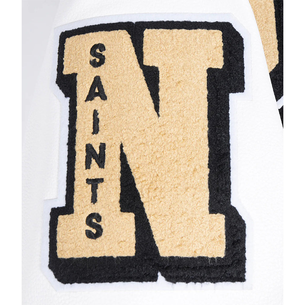 NFL NEW ORLEANS SAINTS MASHUP MEN'S RIB WOOL VARSITY JACKET