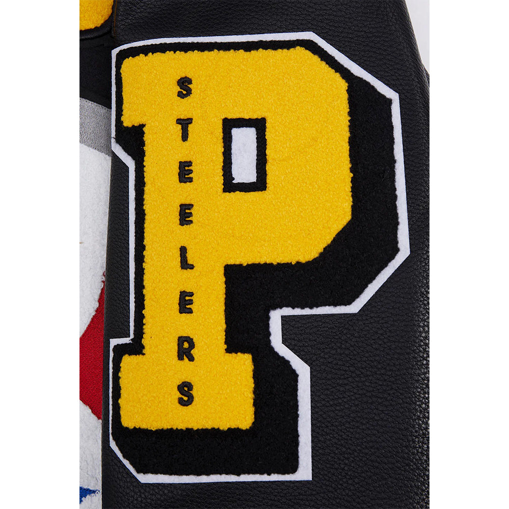 NFL PITTSBURGH STEELERS MASHUP MEN'S RIB WOOL VARSITY JACKET