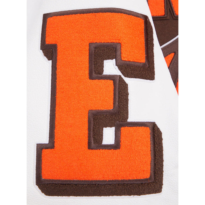 NFL CLEVELAND BROWNS MASHUP MEN'S RIB WOOL VARSITY JACKET