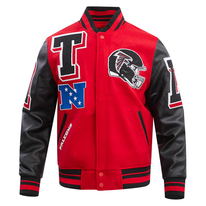 NFL ATLANTA FALCONS RETRO CLASSIC MEN'S RIB WOOL VARSITY JACKET