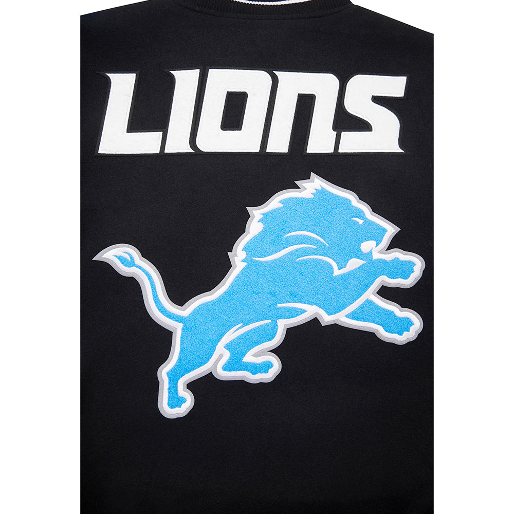 NFL DETROIT LIONS MASHUP MEN'S RIB WOOL VARSITY JACKET