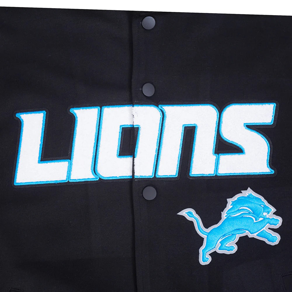 NFL DETROIT LIONS PRO GAME DAY MEN'S DBL KNIT JACKET