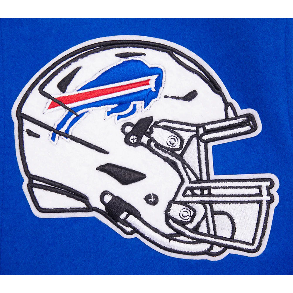 NFL BUFFALO BILLS MASHUP MEN'S RIB WOOL VARSITY JACKET