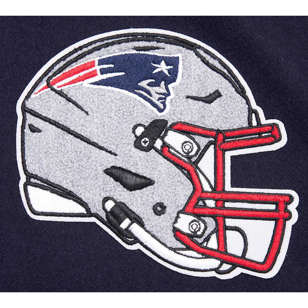 NFL NEW ENGLAND PATRIOTS MASHUP MEN'S RIB WOOL VARSITY JACKET