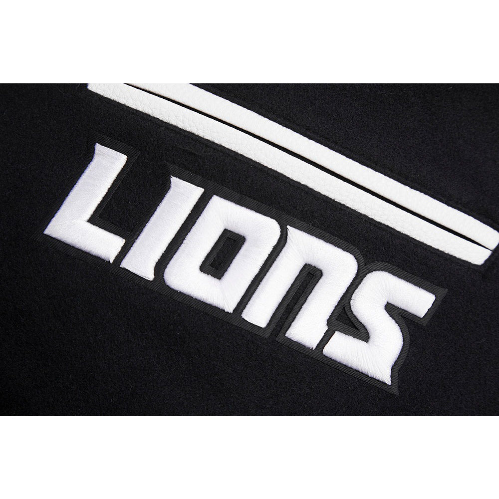 NFL DETROIT LIONS MASHUP MEN'S RIB WOOL VARSITY JACKET