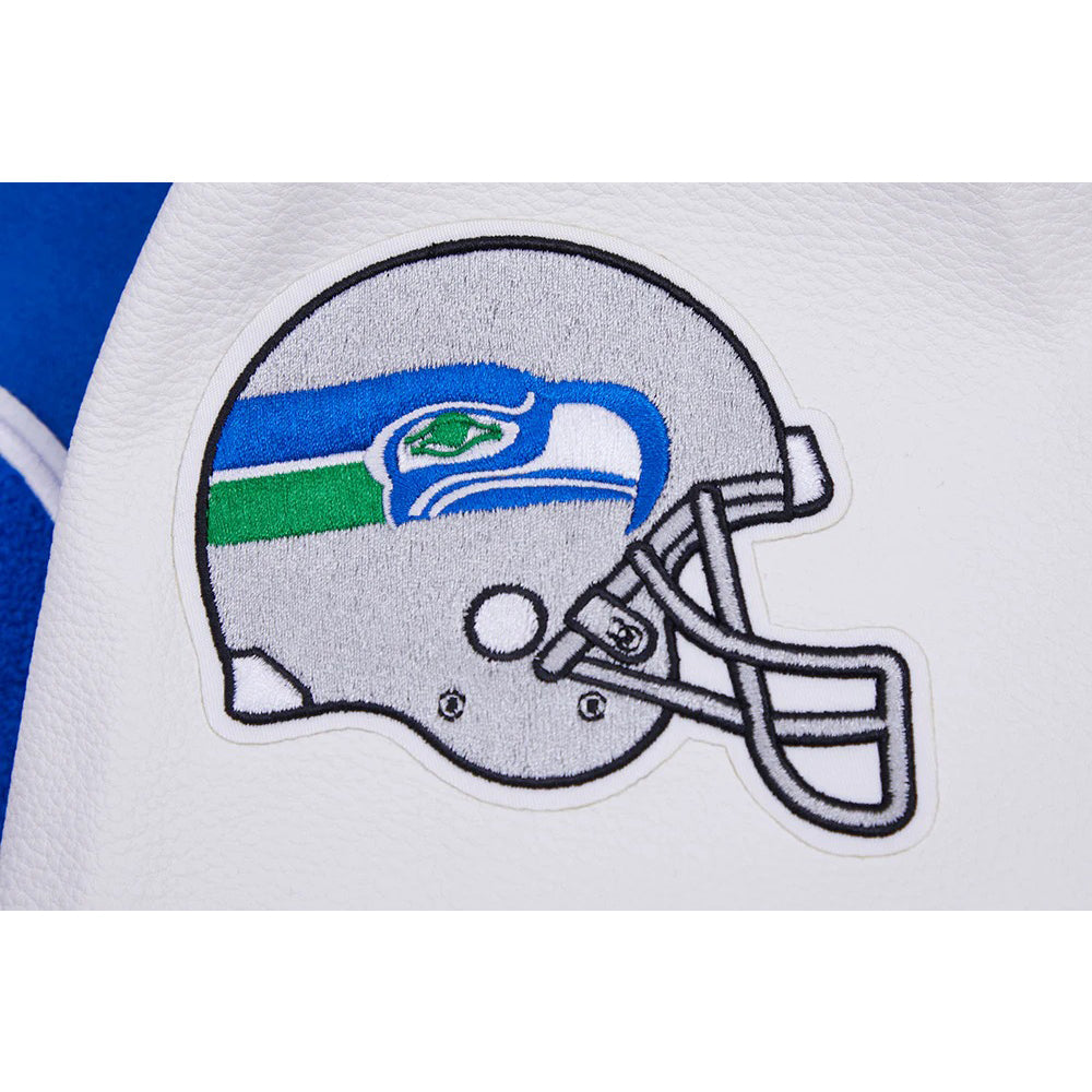NFL SEATTLE SEAHAWKS RETRO CLASSIC MEN'S RIB WOOL VARSITY JACKET