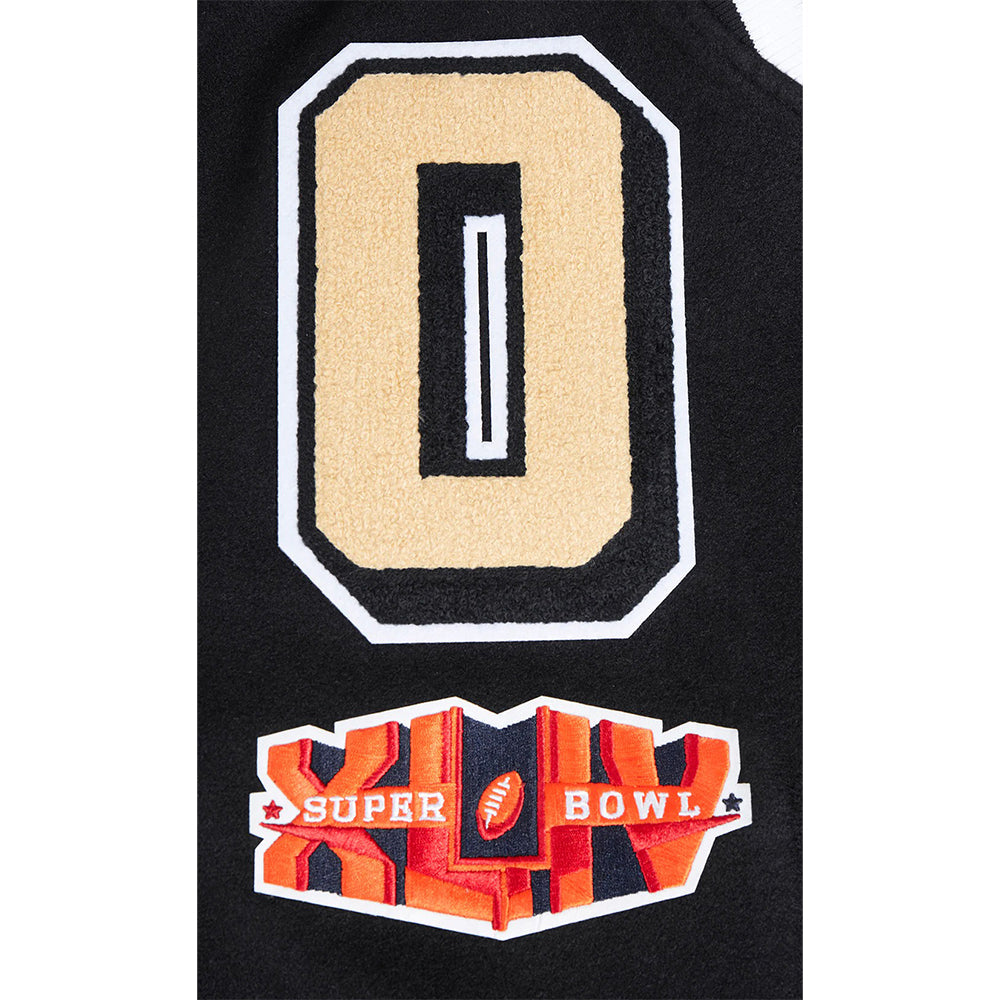 NFL NEW ORLEANS SAINTS MASHUP MEN'S RIB WOOL VARSITY JACKET