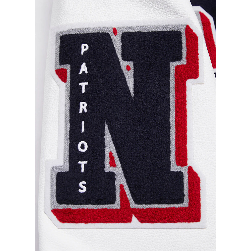 NFL NEW ENGLAND PATRIOTS MASHUP MEN'S RIB WOOL VARSITY JACKET