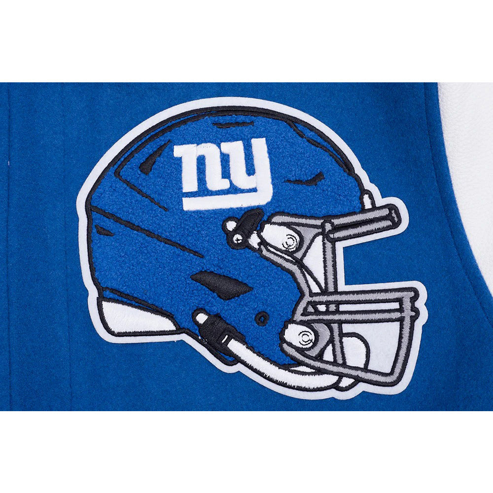 NFL NEW YORK GIANTS MASHUP MEN'S RIB WOOL VARSITY JACKET