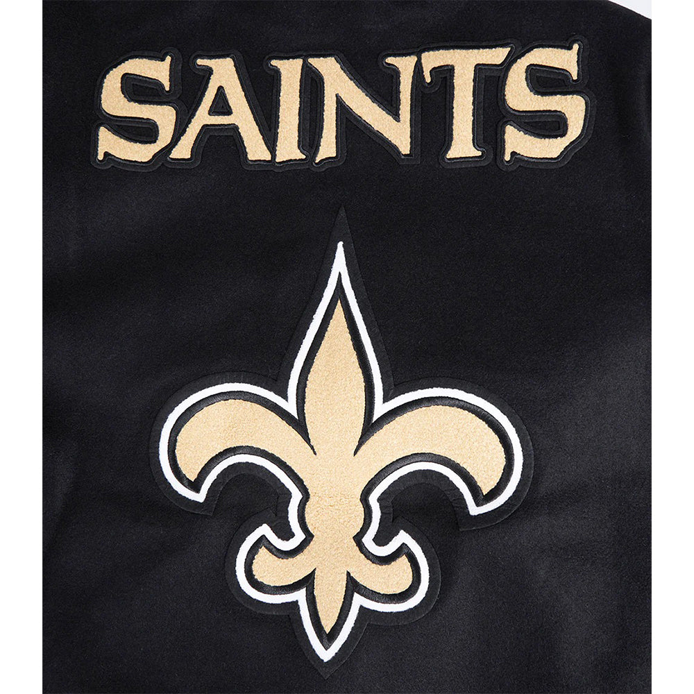 NFL NEW ORLEANS SAINTS MASHUP MEN'S RIB WOOL VARSITY JACKET