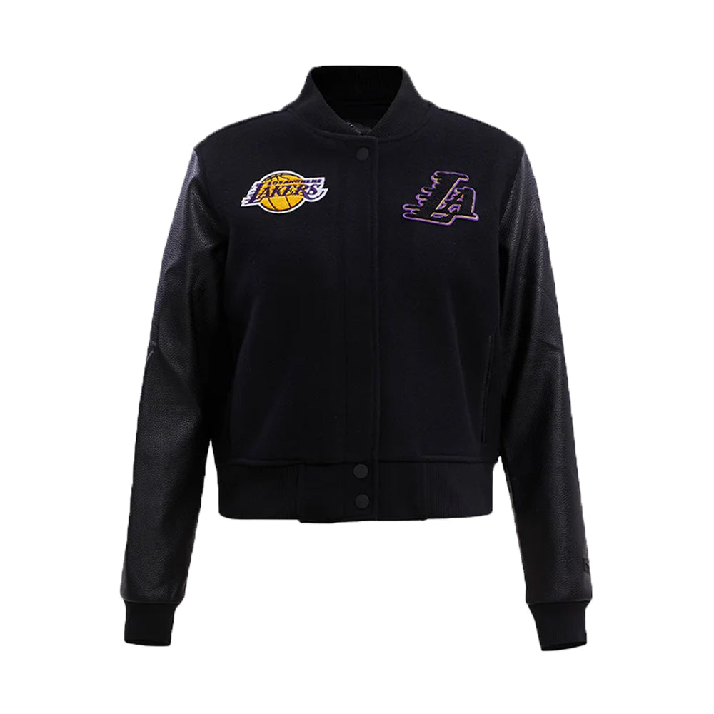 Los Angeles Lakers Women's Black Varsity Jacket
