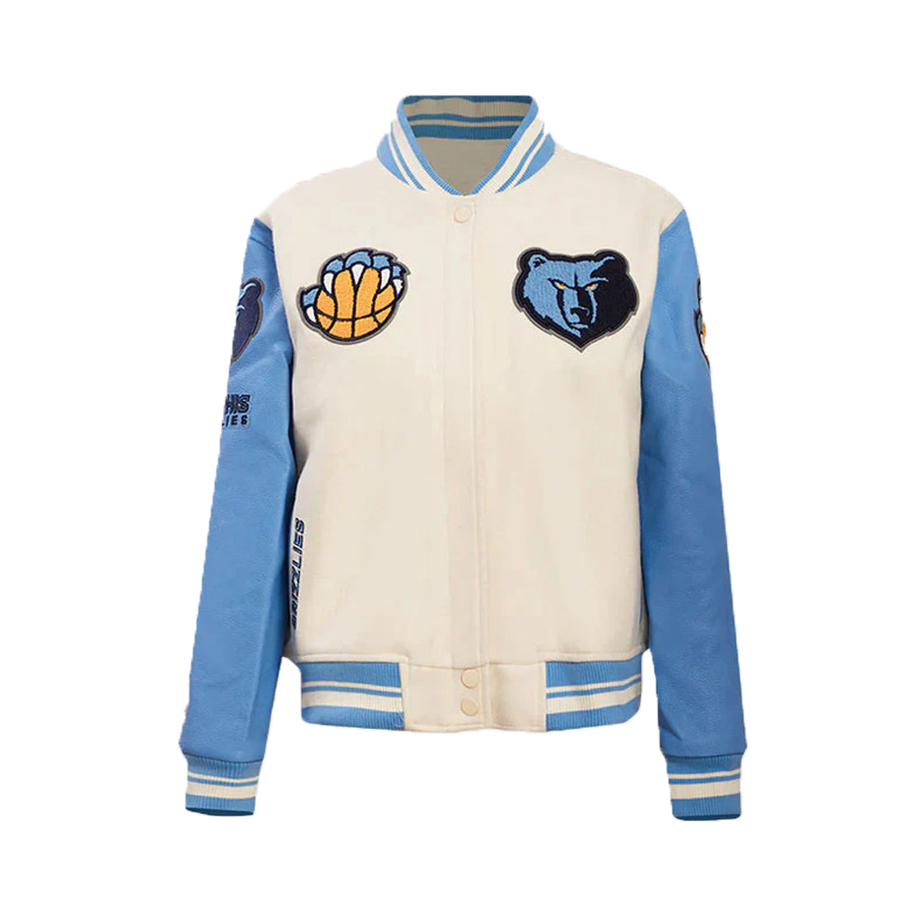 Memphis Grizzlies Women's Rib Wool Varsity Jacket