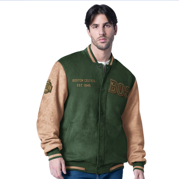 Men's Boston Celtics Full-Zip Varsity Jacket