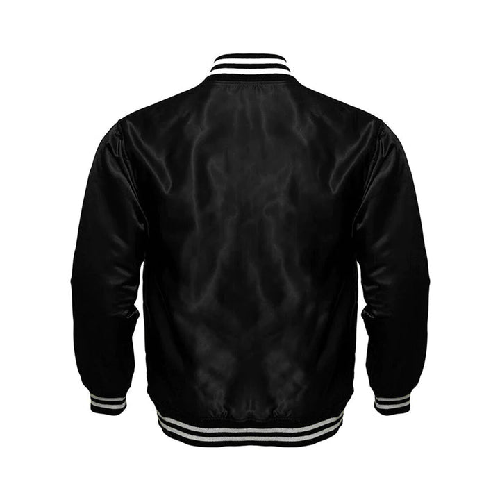 Philadelphia Eagles Starter Locker Room Satin Varsity Full-Snap Jacket – Black