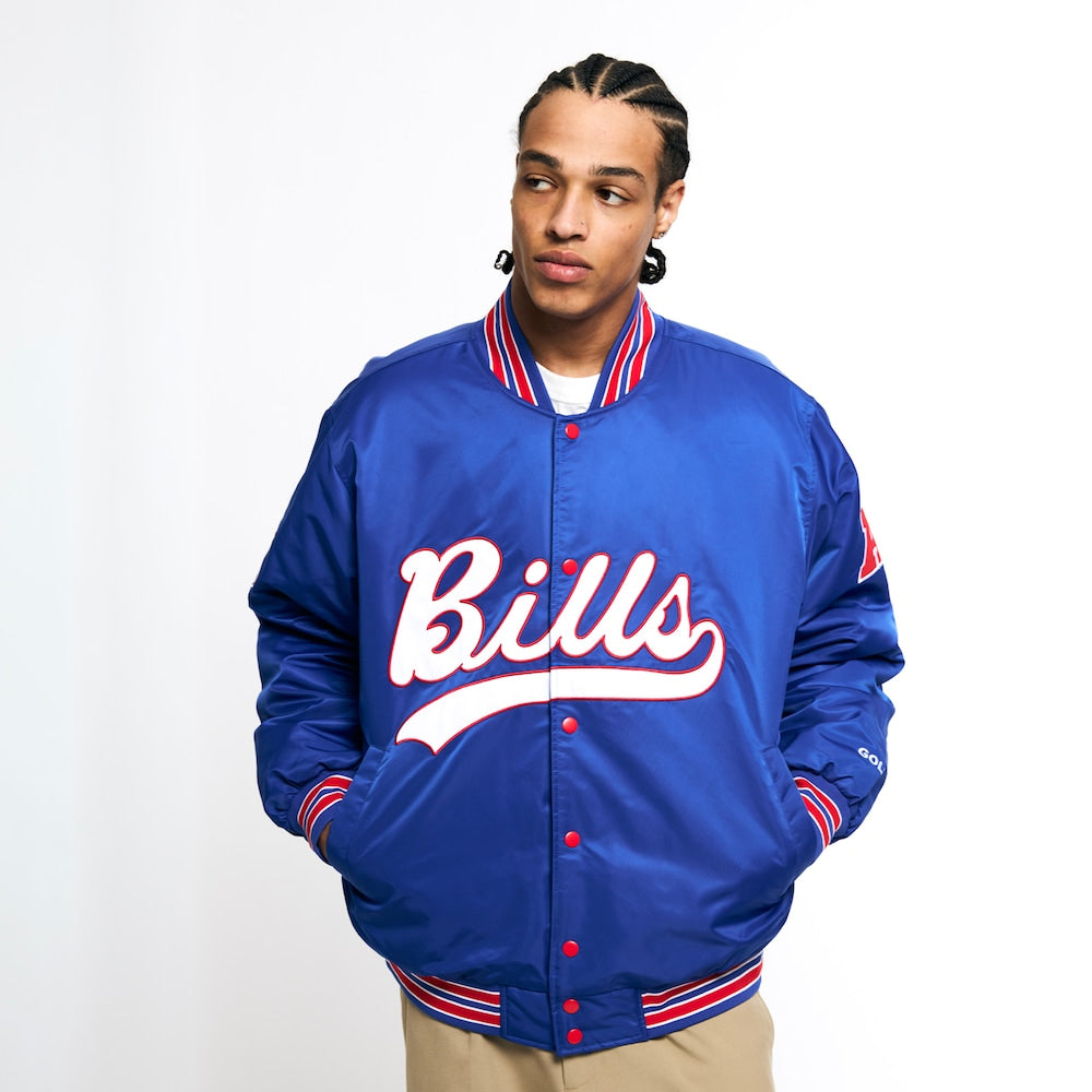 Unisex Buffalo Bills Golf Wang Royal Full-Snap Bomber Jacket