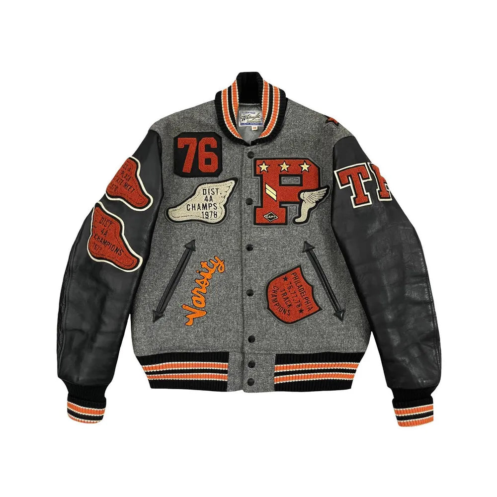 Classic Letterman Premium Varsity Jacket – Wool Body & Leather Sleeves