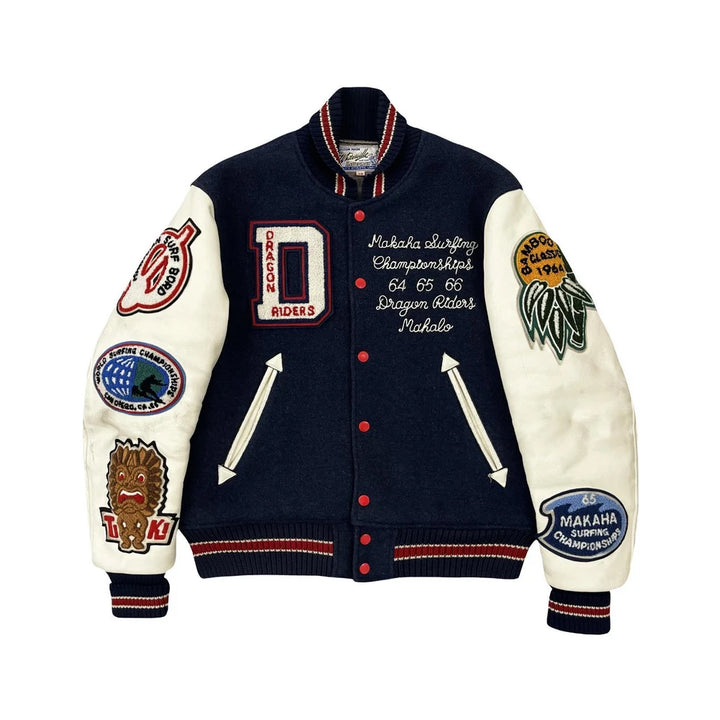 Classic Letterman Premium Varsity Jacket – Wool Body & Leather Sleeves