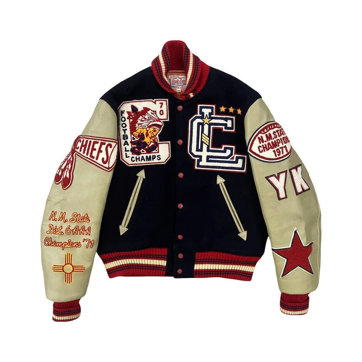 Classic Letterman Premium Varsity Jacket – Wool Body & Leather Sleeves