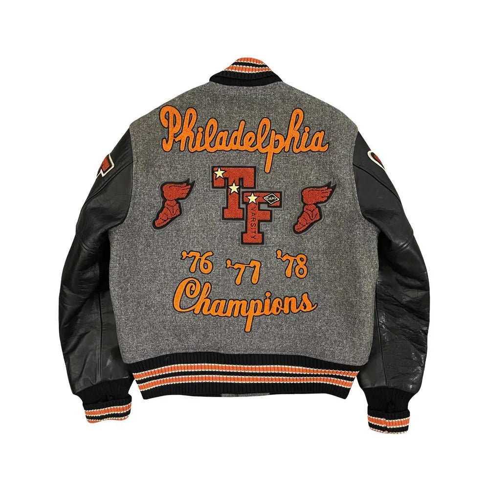 Classic Letterman Premium Varsity Jacket – Wool Body & Leather Sleeves