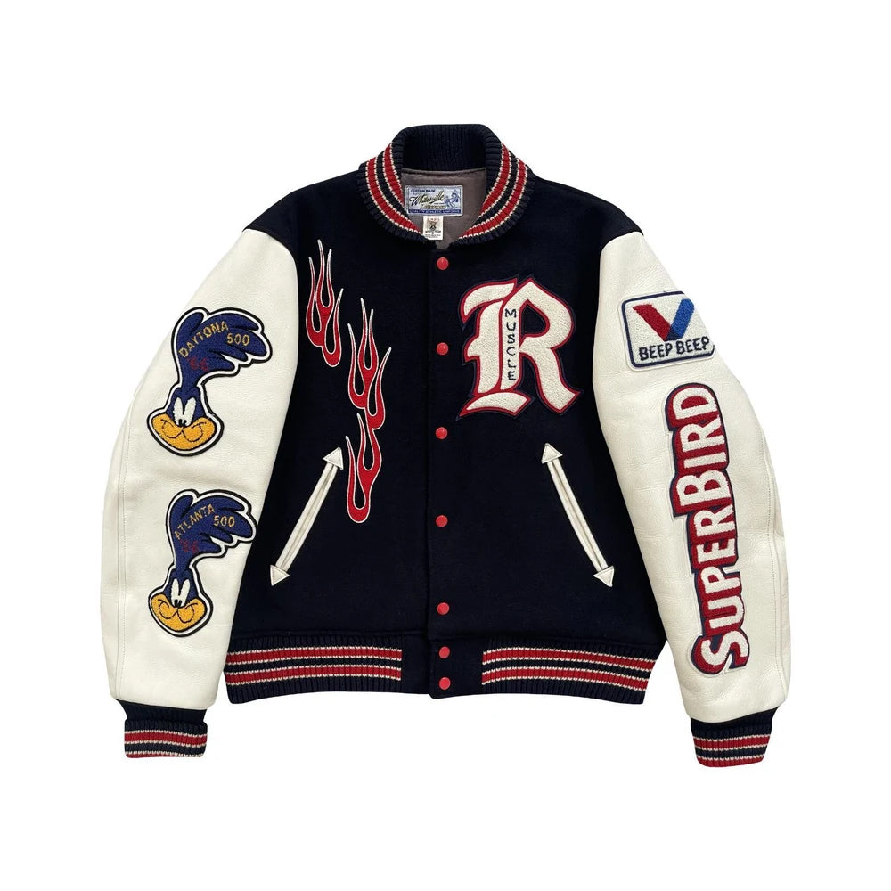 Classic Letterman Premium Varsity Jacket – Wool Body & Leather Sleeves