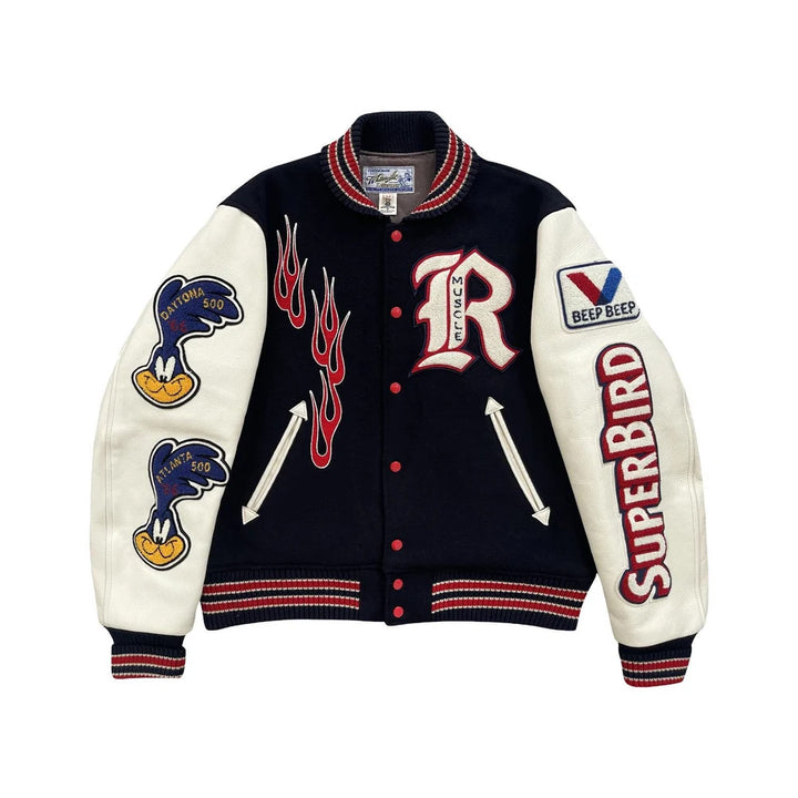 Classic Letterman Premium Varsity Jacket – Wool Body & Leather Sleeves