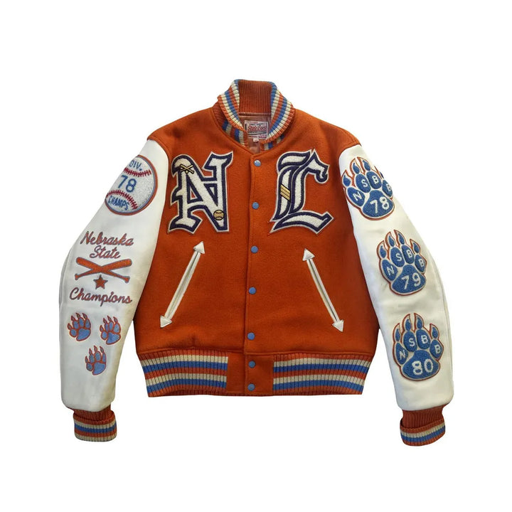Classic Letterman Premium Varsity Jacket – Wool Body & Leather Sleeves