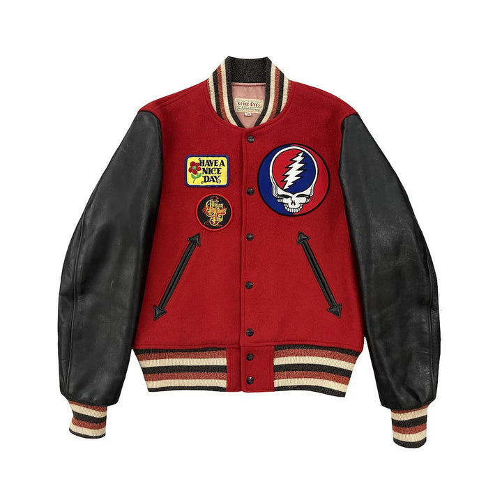 Classic Letterman Premium Varsity Jacket – Wool Body & Leather Sleeves