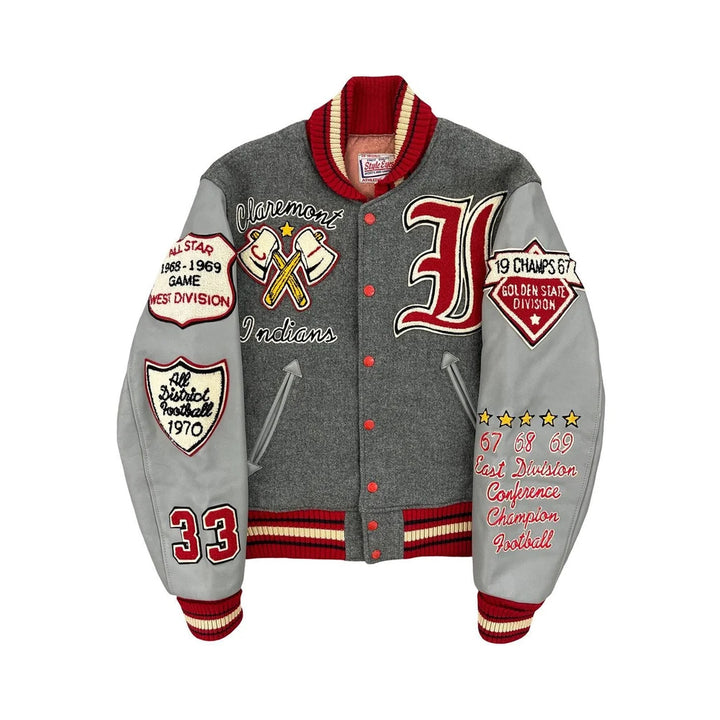 Classic Letterman Premium Varsity Jacket – Wool Body & Leather Sleeves