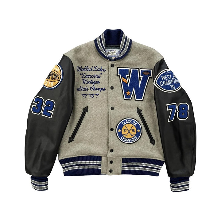 Classic Letterman Premium Varsity Jacket – Wool Body & Leather Sleeves