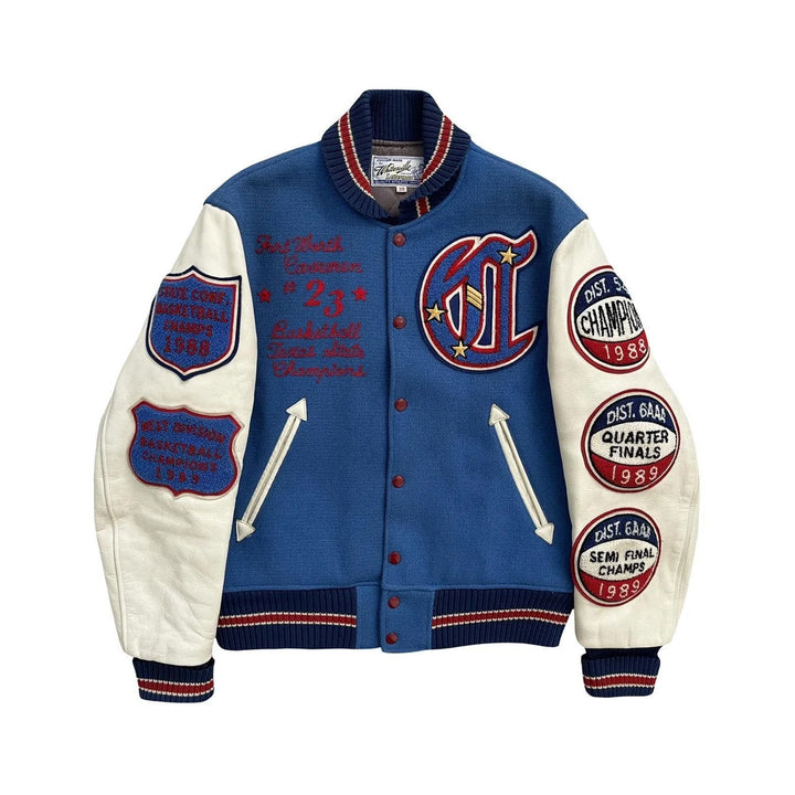 Classic Letterman Premium Varsity Jacket – Wool Body & Leather Sleeves