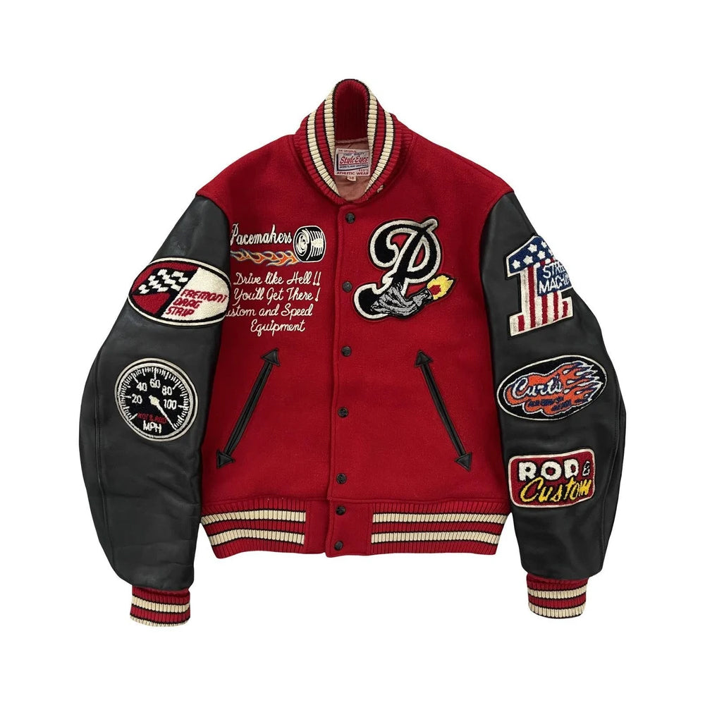 Classic Letterman Premium Varsity Jacket – Wool Body & Leather Sleeves
