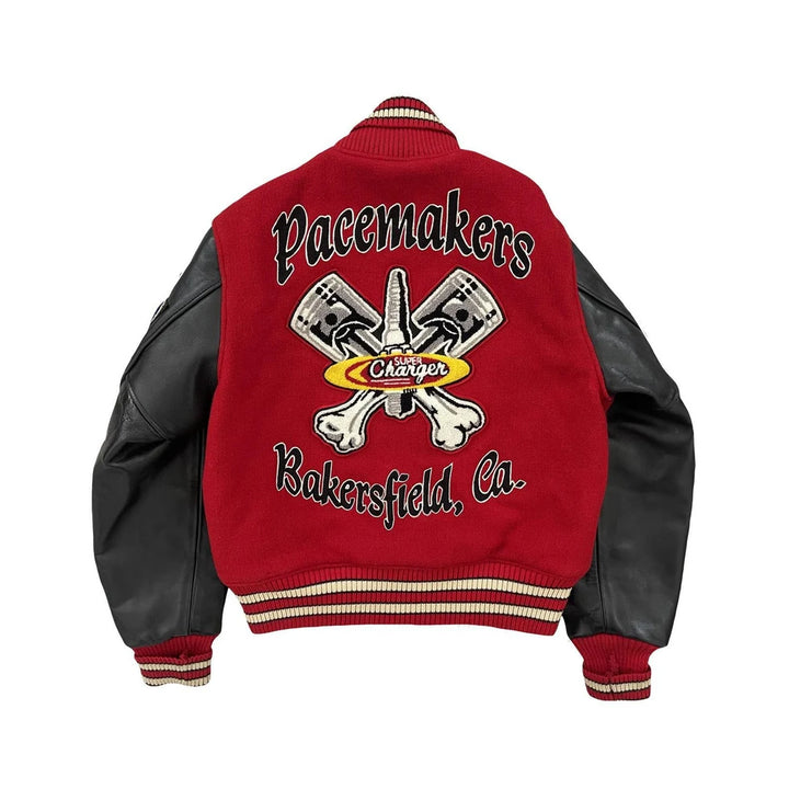 Classic Letterman Premium Varsity Jacket – Wool Body & Leather Sleeves