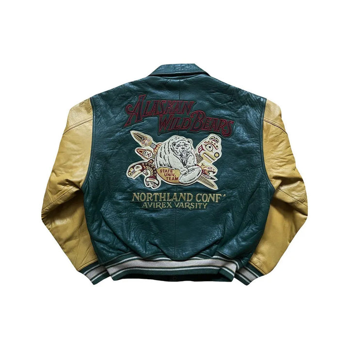 Classic Letterman Premium Varsity Jacket – Wool Body & Leather Sleeves