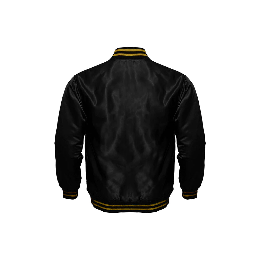 Los Angeles Rams Starter Locker Room Satin Varsity Full-Snap Jacket – Black