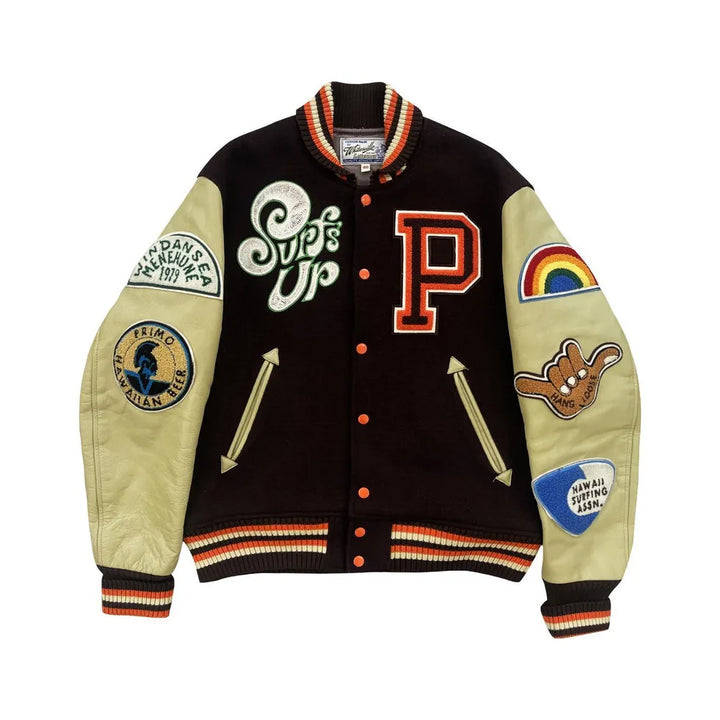Classic Letterman Premium Varsity Jacket – Wool Body & Leather Sleeves