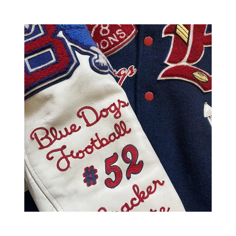 Classic Letterman Premium Varsity Jacket – Wool Body & Leather Sleeves