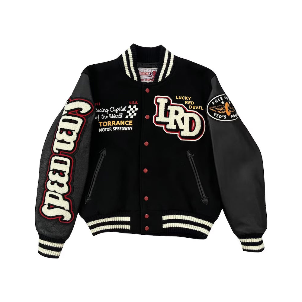 Classic Letterman Premium Varsity Jacket – Wool Body & Leather Sleeves