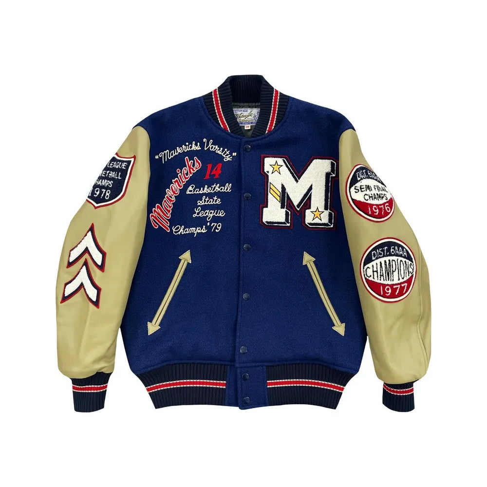 Classic Letterman Premium Varsity Jacket – Wool Body & Leather Sleeves