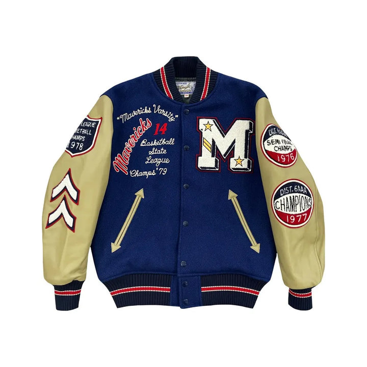 Classic Letterman Premium Varsity Jacket – Wool Body & Leather Sleeves