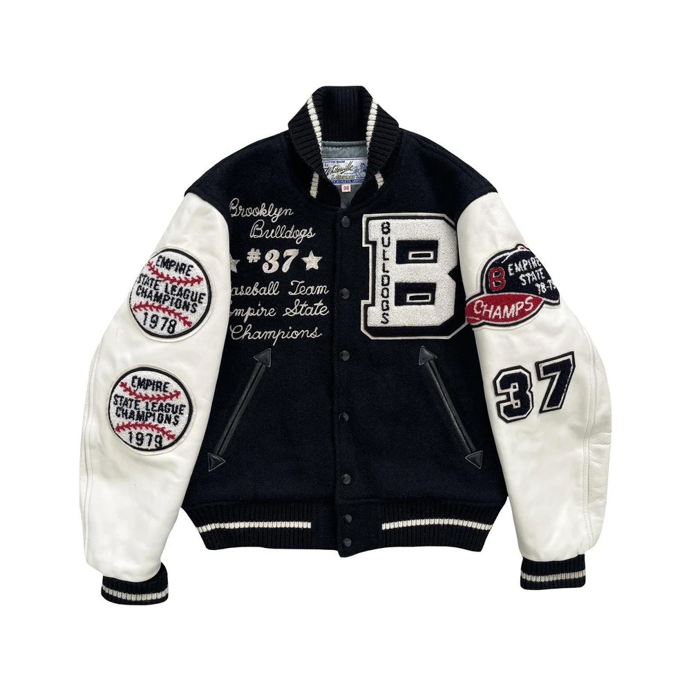 Classic Letterman Premium Varsity Jacket – Wool Body & Leather Sleeves