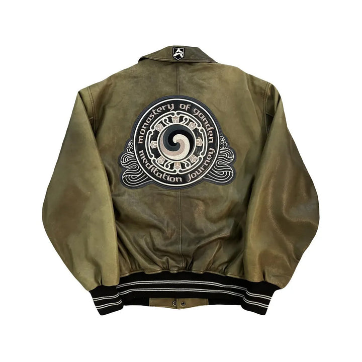 Classic Letterman Premium Varsity Jacket – Wool Body & Leather Sleeves